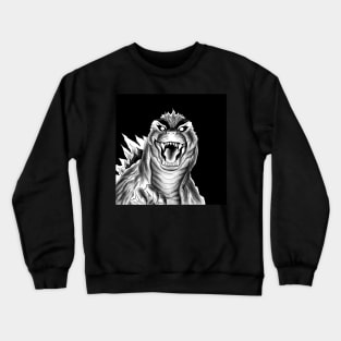 godzilla on fire Crewneck Sweatshirt